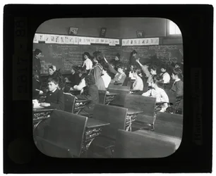 Diapositivas de linterna del Museo Educativo- Historia- Escuela Wyman